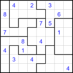 Судоку-пазл 8х8 #21 очень трудный