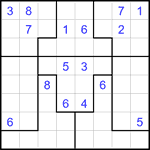 Судоку-пазл 8х8 #22 очень трудный
