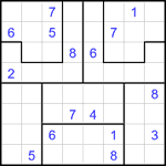 Судоку-пазл 8х8 #23 очень трудный