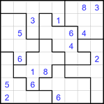 Судоку-пазл 8х8 #24 очень трудный