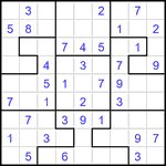 Судоку-пазл 9х9 #417 легкий