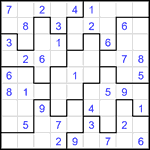 Судоку-пазл 9х9 #419 легкий