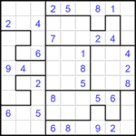 Судоку-пазл 9х9 #402 средний