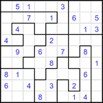 Судоку-пазл 9х9 #403 средний