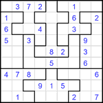 Судоку-пазл 9х9 #405 средний