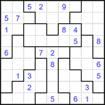 Судоку-пазл 9х9 #401 трудный