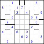 Судоку-пазл 9х9 #401 очень трудный