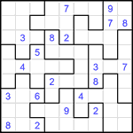 Судоку-пазл 9х9 #402 очень трудный