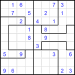 Судоку-пазл 9х9 #403 очень трудный