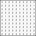 Четыре клетки 10х10 #5 легкий