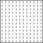 Четыре клетки 12х12 #1 легкий