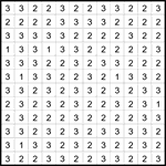 Четыре клетки 12х12 #3 легкий