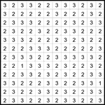 Четыре клетки 12х12 #4 легкий