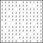 Четыре клетки 12х12 #5 легкий