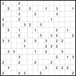 Четыре клетки 14х14 #4 трудный