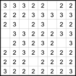 Четыре клетки 8х8 #4 легкий