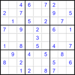 Судоку 9х9 #3528 легкий