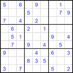 Судоку 9х9 #3535 легкий
