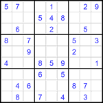 Судоку 9х9 #3536 легкий