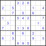Судоку 9х9 #3537 легкий