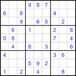 Судоку 9х9 #3543 легкий