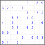 Судоку 9х9 #3546 легкий