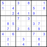 Судоку 9х9 #3549 легкий