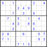 Судоку 9х9 #3550 легкий