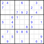 Судоку 9х9 #3498 средний