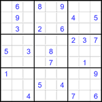 Судоку 9х9 #3499 средний