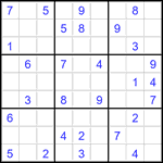 Судоку 9х9 #3500 средний
