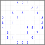 Судоку 9х9 #3504 средний
