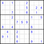 Судоку 9х9 #3506 средний