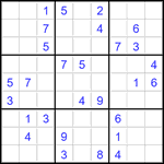 Судоку 9х9 #3512 средний