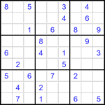 Судоку 9х9 #3516 средний