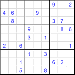 Судоку 9х9 #3501 трудный