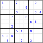 Судоку 9х9 #3502 трудный