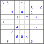 Судоку 9х9 #3491 очень трудный