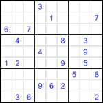 Судоку 9х9 #3492 очень трудный