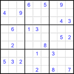 Судоку 9х9 #3497 очень трудный