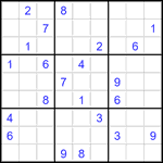 Судоку 9х9 #3499 очень трудный