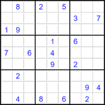 Судоку 9х9 #3501 очень трудный