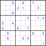 Судоку 9х9 #3503 очень трудный