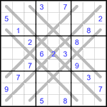 Судоку LX 9х9 #33 очень трудный