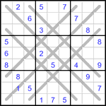 Судоку LX 9х9 #34 очень трудный