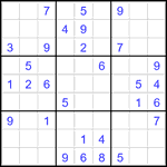 Судоку 9х9 #3522 средний