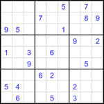 Судоку 9х9 #3522 трудный