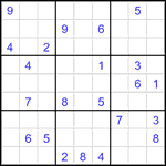 Судоку 9х9 #3516 очень трудный