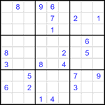 Судоку 9х9 #3517 очень трудный